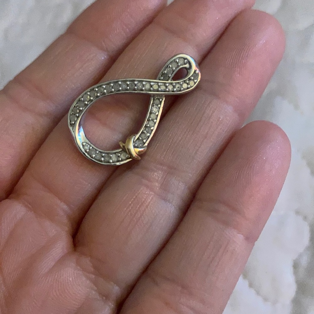 Diamond infinity pendant